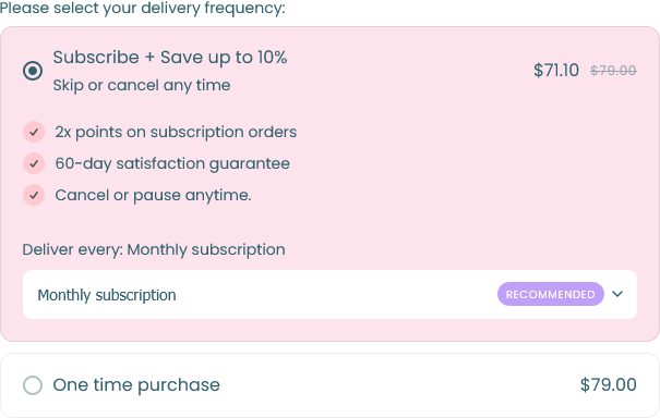 Subscription Product Experience